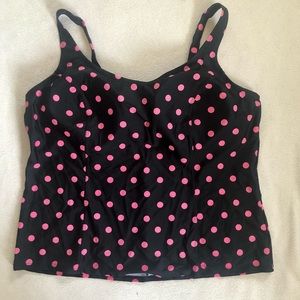 St. John’s Bay polkadot swim top size 18W